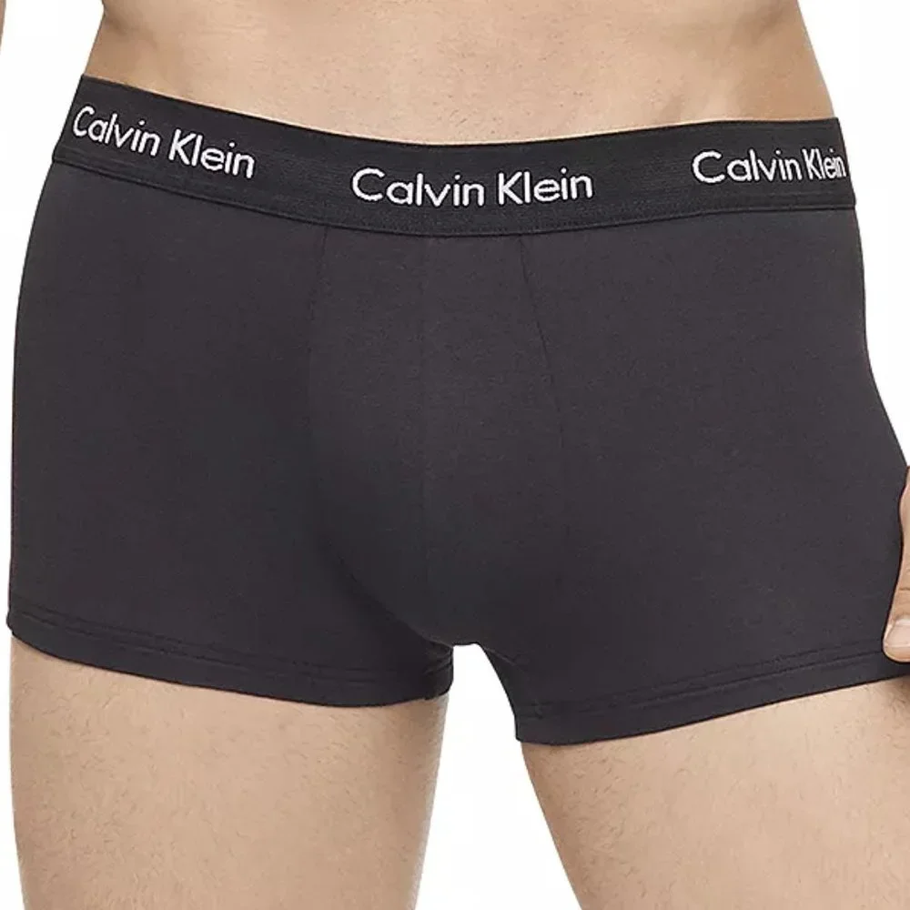 Calvin Klein Low-Rise Cotton Stretch Black Trunks XXL NWT